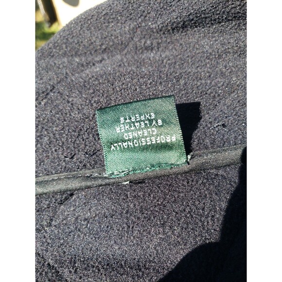 Lauren Jeans Co. Ralph Lauren Quilted Vest Women's Size L Black Denim & Leather - Picture 13 of 14